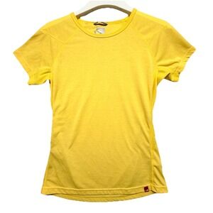 The North Face Women's Yellow Short Sleeve Athletic Shirt Size Small
